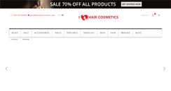 Desktop Screenshot of ilovehaircosmetics.com